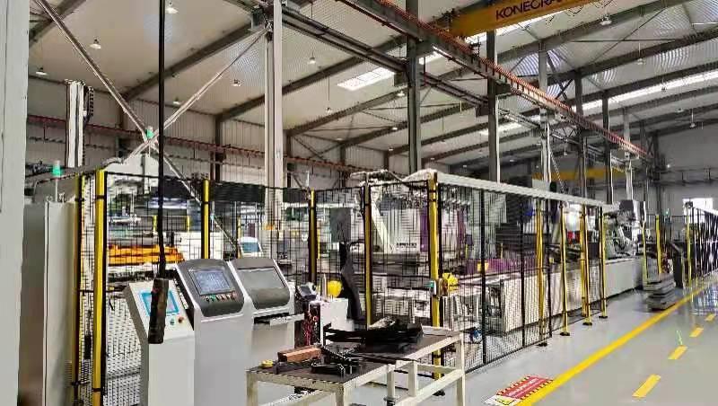 厚板存储、折弯、检测、焊接智能化产线: